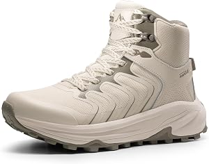 NORTIV 8 Women's Hiking Boots Waterproof with Arch Support Sneakers Walking Outdoor Comfortable Lightweight Boot Echo Mid